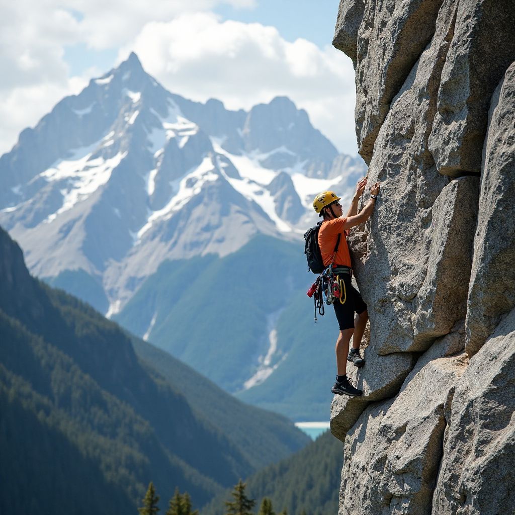 Arrampicata su parete dolomitica