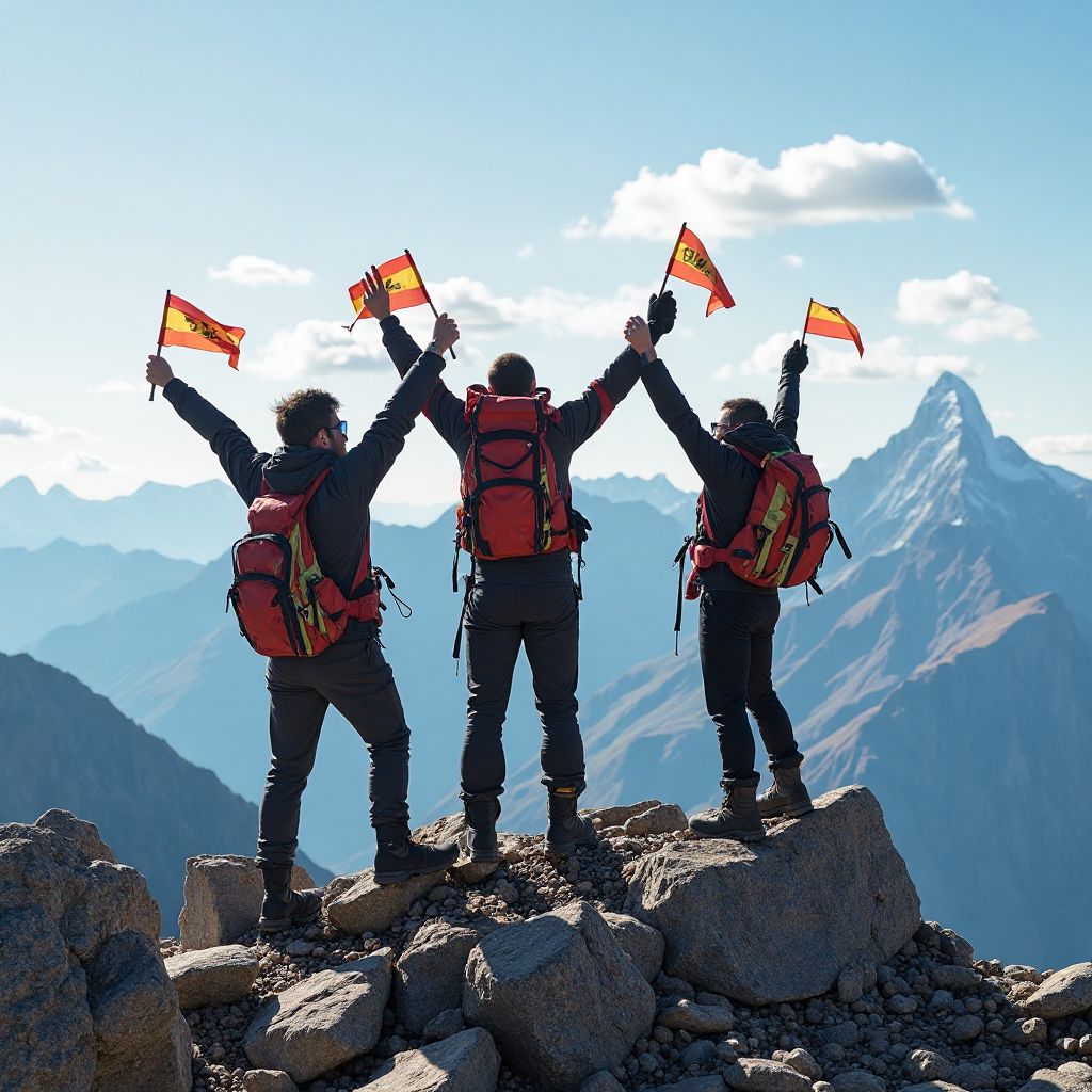 Celebrazione in vetta