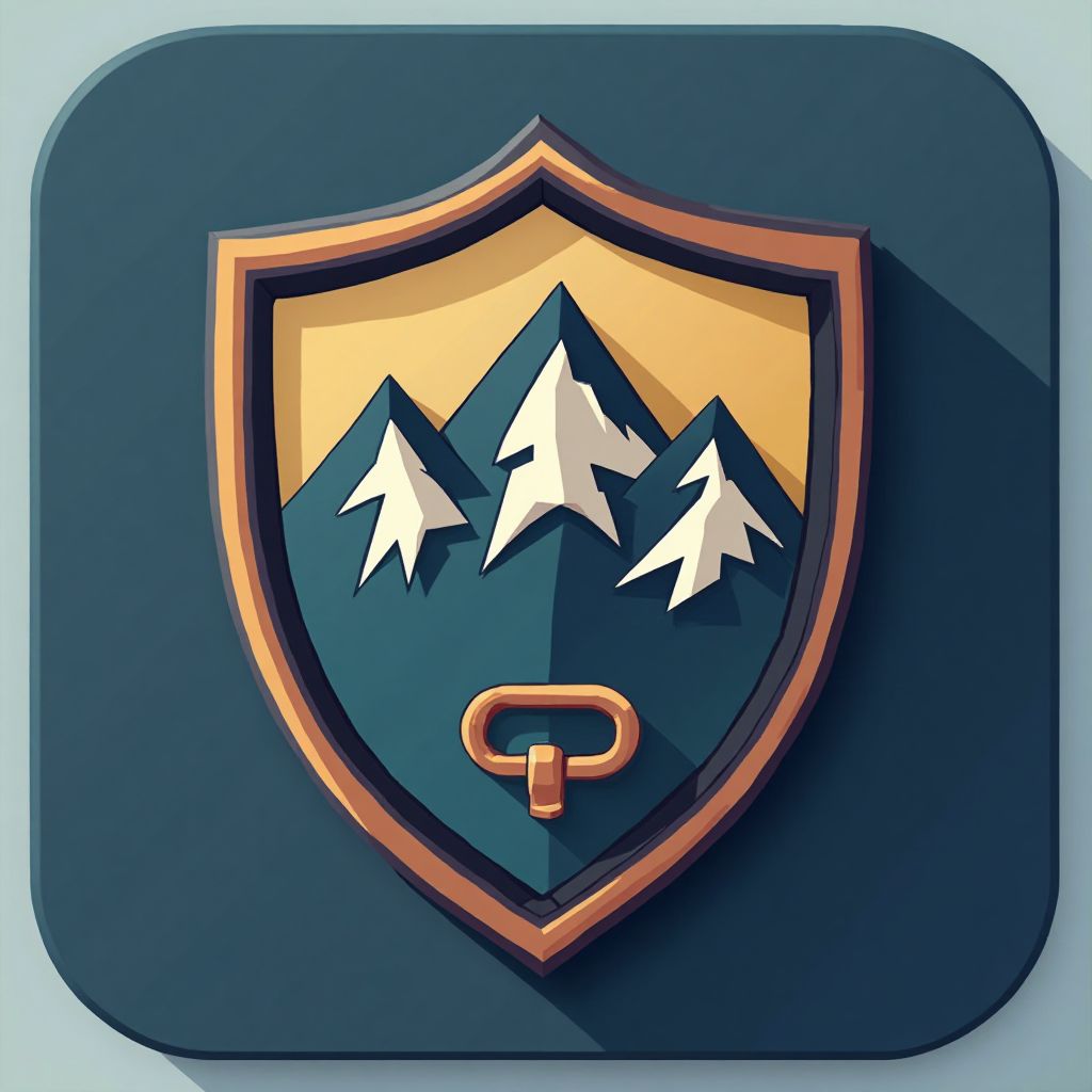 Icona sicurezza in montagna